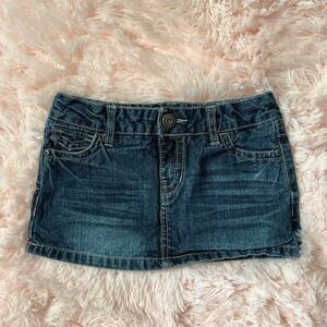 y2k mudd denim mini skirt